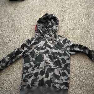 Black Bape Hoodie Full zip